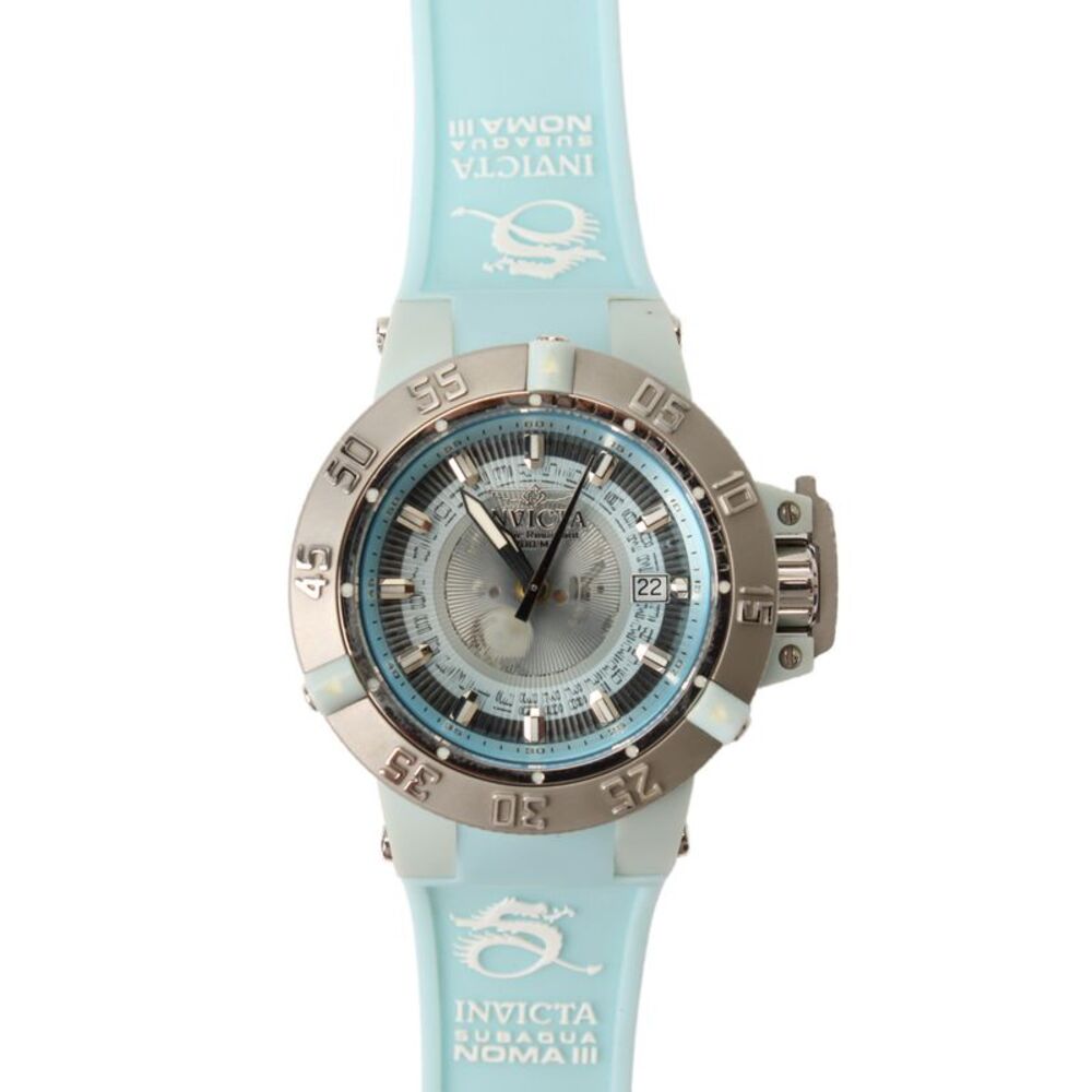 Invicta Womens S-Steel Light Blue Subaqua Noma III 10108 Quartz Watch 42mm